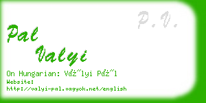 pal valyi business card